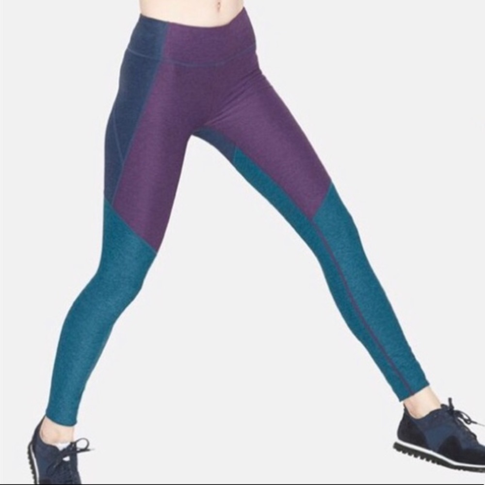 Outdoor Voices 3/4 Tri-Tone Leggings